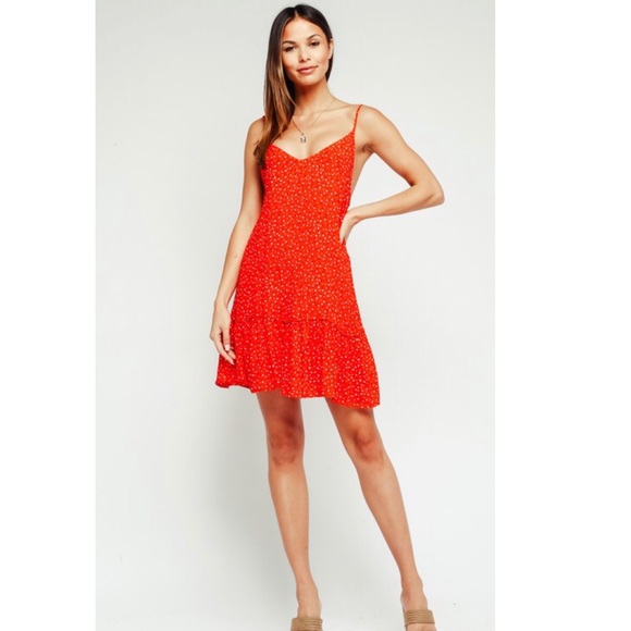 NWT Red Floral Sundress - Picture 2 of 9